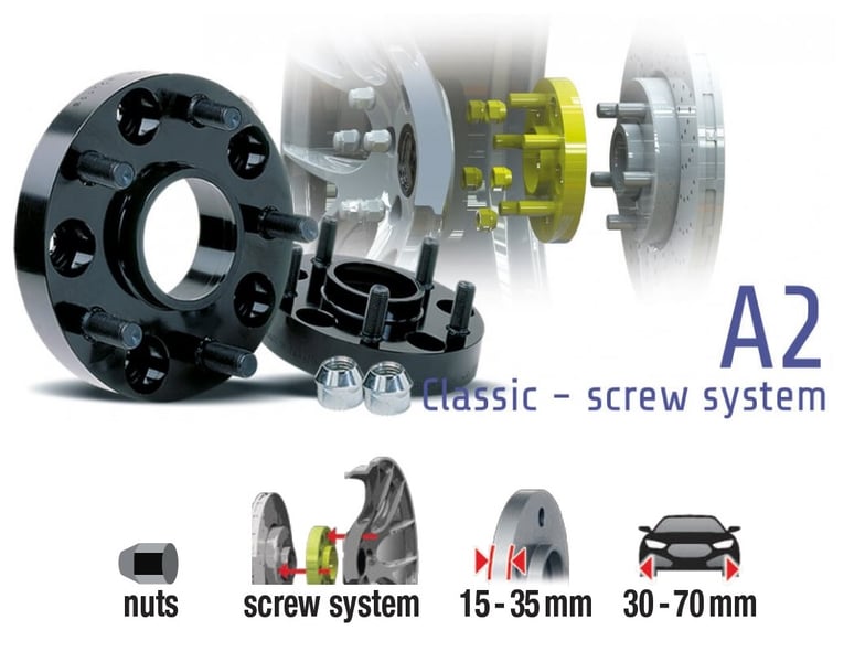 Power Tech Spurverbreiterungen A2 Classic 60mm 40.197